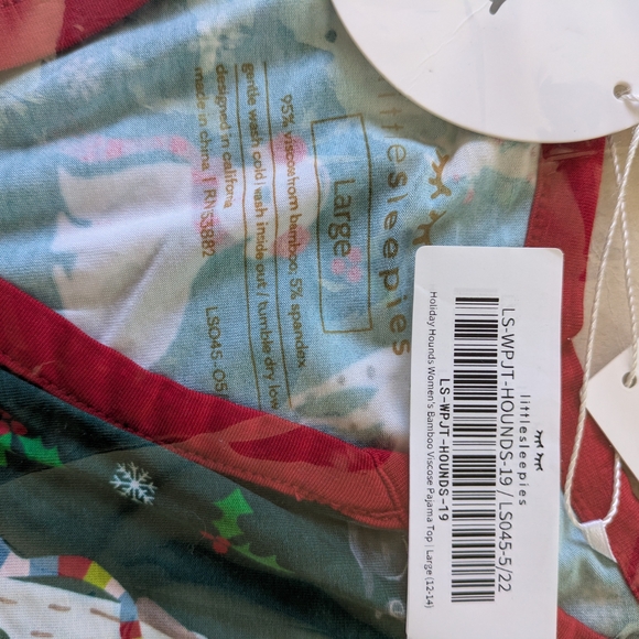 Little Sleepies Holiday Hounds Women's Shirt - Large.L - Picture 2 of 2